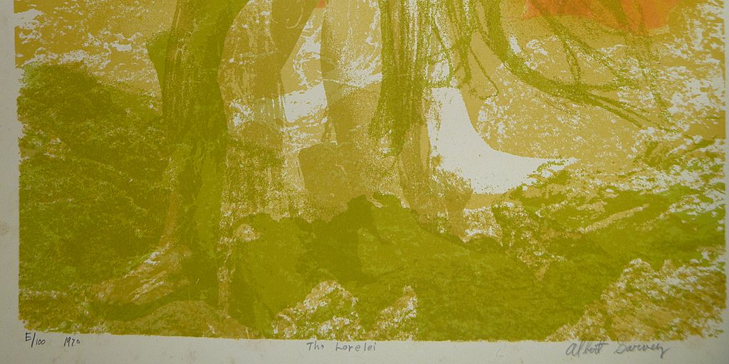 Vintage Serigraph by Albert Garvey Vintage Serigraph by Albert Garvey