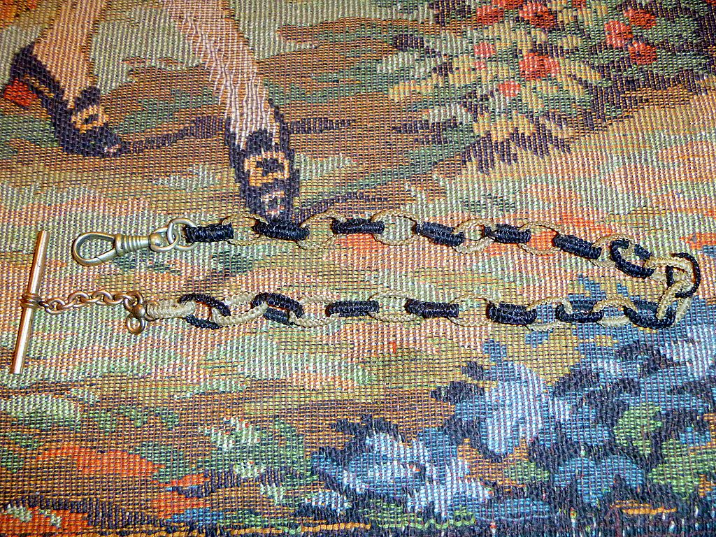 Antique Victorian Horse Hair Watch chain Antique Victorian Horse Hair Watch chain