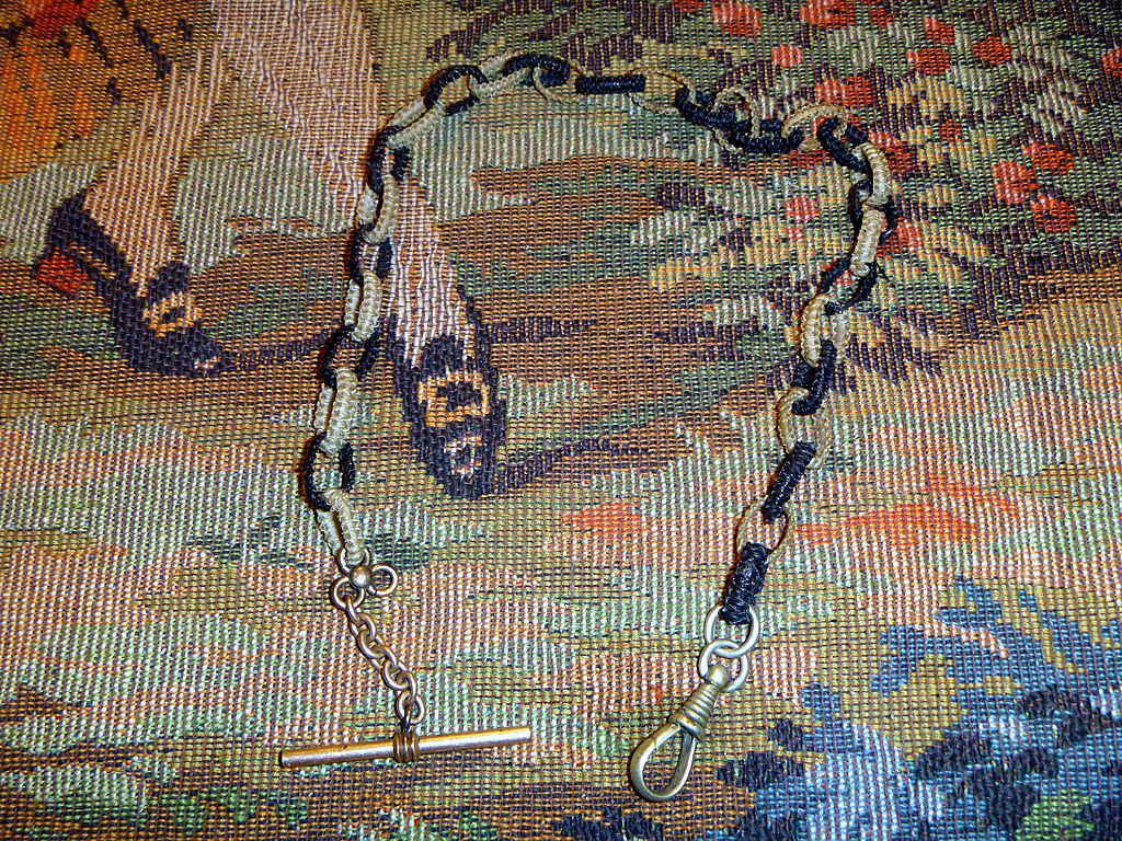 Antique Victorian Horse Hair Watch chain Antique Victorian Horse Hair Watch chain