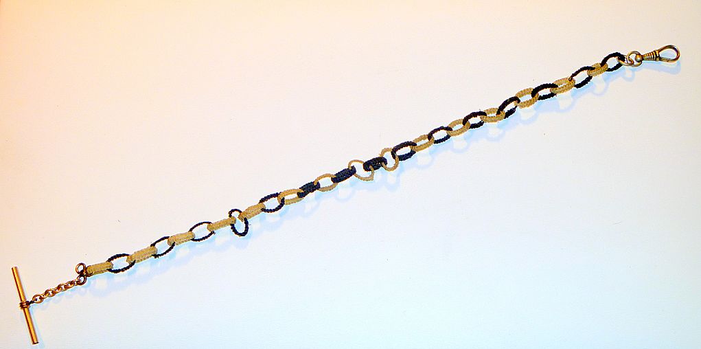 Antique Victorian Horse Hair Watch chain Antique Victorian Horse Hair Watch chain