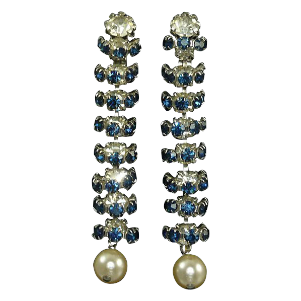 "20% Off" Vintage Signed Weiss Runway Earrings "20% Off" Vintage Signed Weiss Runway Earrings