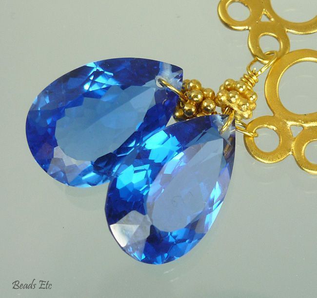 'Bubbles' Blue Topaz Vermeil Earrings 'Bubbles' Blue Topaz Vermeil Earrings
