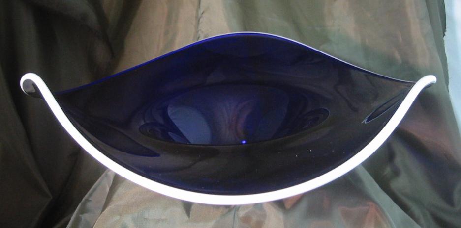 Morgantown Janice Bowl Ritz Blue & Alabaster Morgantown Janice Bowl Ritz Blue & Alabaster