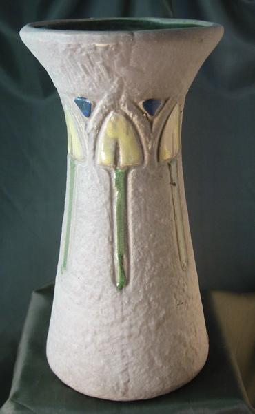 Roseville Mostique Matte Gray Eight Inch Vase Roseville Mostique Matte Gray Eight Inch Vase