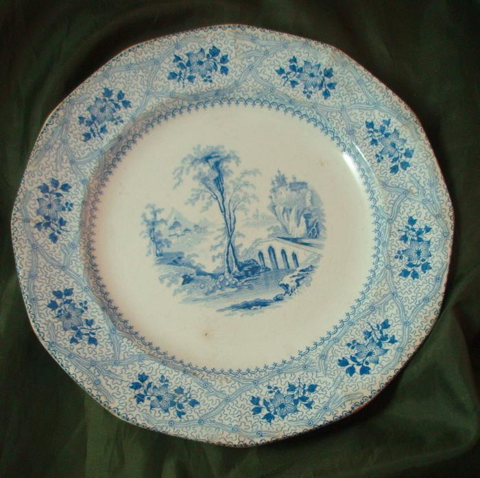 Wedgwood Seine Blue Transferware Plate Wedgwood Seine Blue Transferware Plate