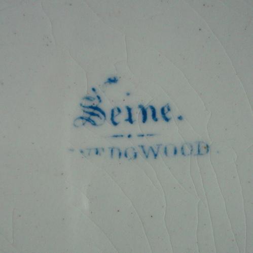 Wedgwood Seine Blue Transferware Plate Wedgwood Seine Blue Transferware Plate