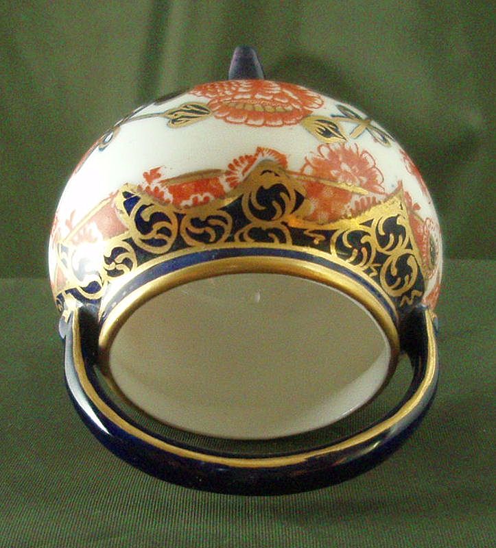 Royal Crown Derby Miniature Three-Toed Handled Kettle Royal Crown Derby Miniature Three-Toed Handled Kettle