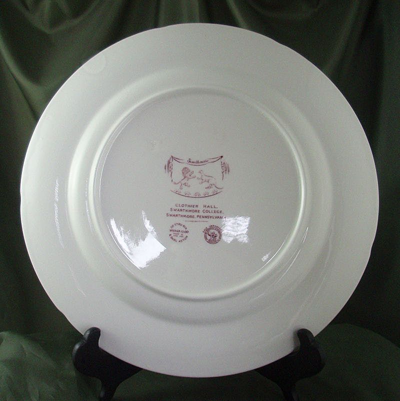 Wedgwood Queens Ware Swarthmore College Plates Wedgwood Queens Ware Swarthmore College Plates