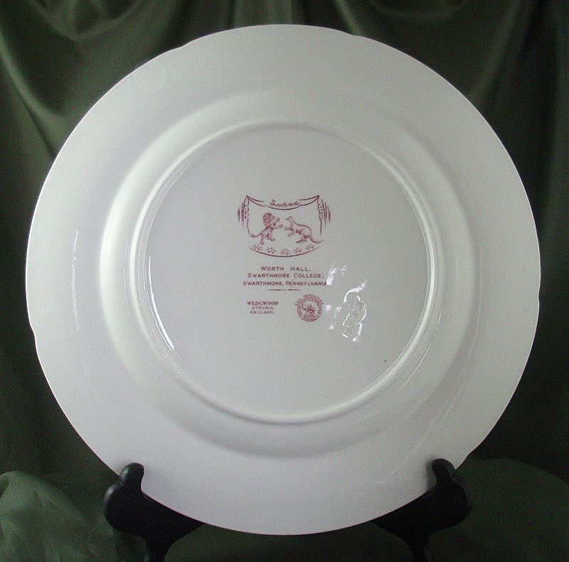 Wedgwood Queens Ware Swarthmore College Plates Wedgwood Queens Ware Swarthmore College Plates
