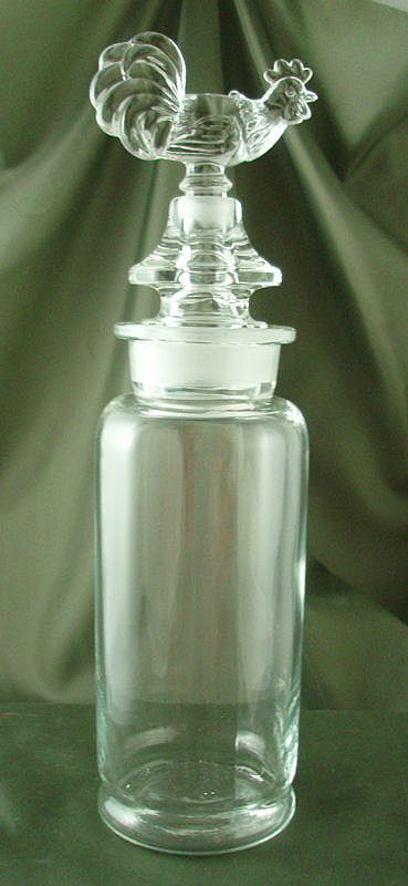 Paden City Cocktail Shaker with Rooster Stopper Paden City Cocktail Shaker with Rooster Stopper