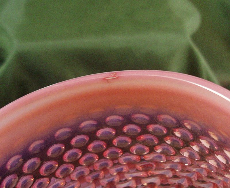 Fenton Cranberry Opalescent Hobnail Tankard Jug Fenton Cranberry Opalescent Hobnail Tankard Jug