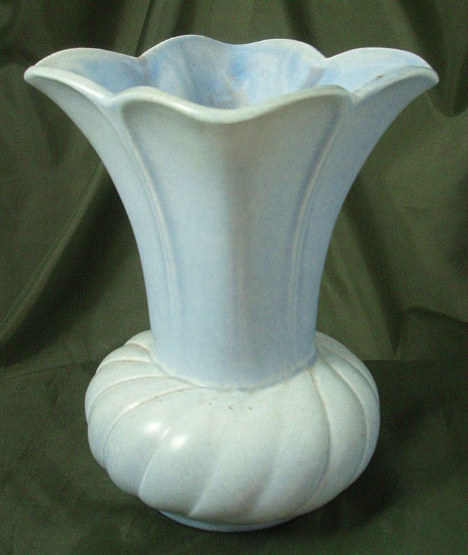 Stangl #3218 Satin Blue Flare Vase Stangl #3218 Satin Blue Flare Vase