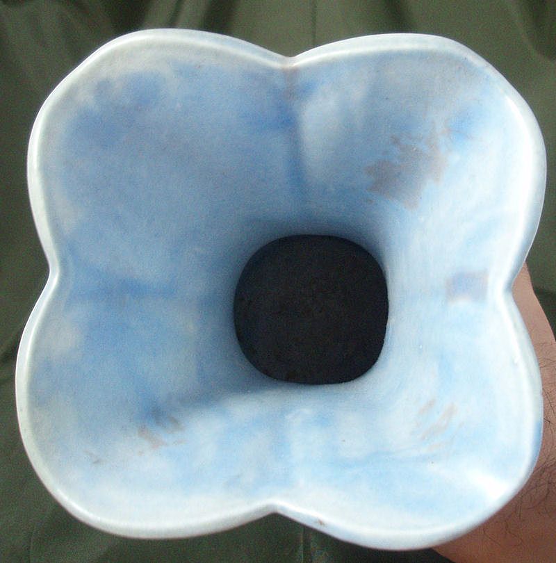Stangl #3218 Satin Blue Flare Vase Stangl #3218 Satin Blue Flare Vase
