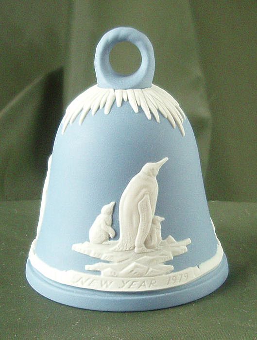 Wedgwood Light Blue Jasper Ware New Year's Bells Wedgwood Light Blue Jasper Ware New Year's Bells