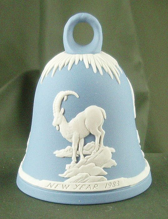 Wedgwood Light Blue Jasper Ware New Year's Bells Wedgwood Light Blue Jasper Ware New Year's Bells