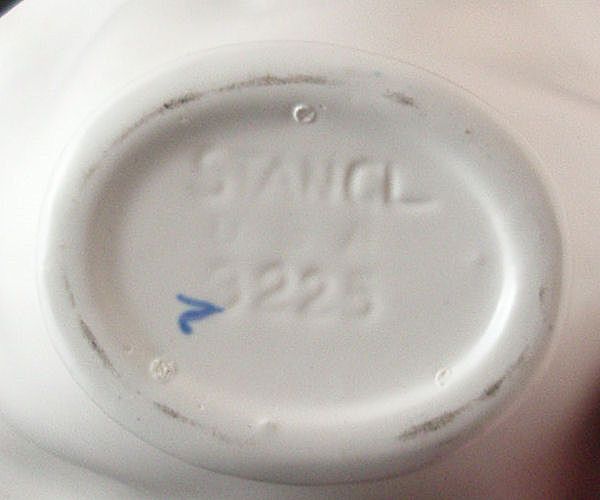 Stangl #3225 White Satin Basket Stangl #3225 White Satin Basket