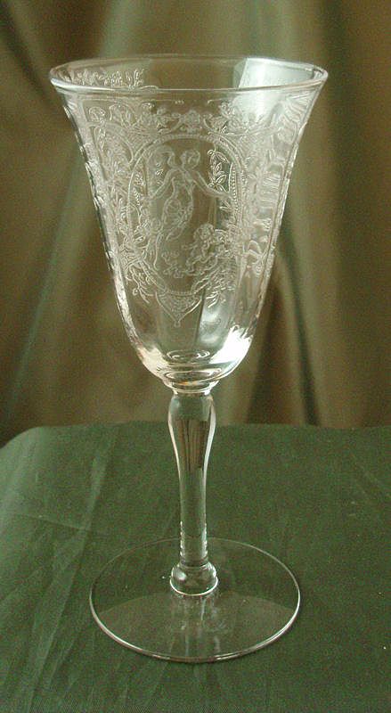 Maryland Glass Company Wine Glass - Cupid & Psyche Etch Maryland Glass Company Wine Glass - Cupid & Psyche Etch