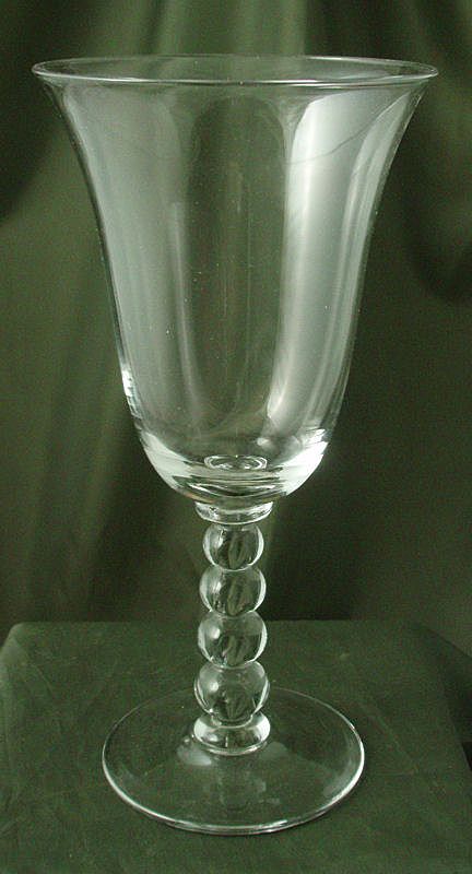 Imperial Candlewick Four-Beaded Water Goblets Imperial Candlewick Four-Beaded Water Goblets