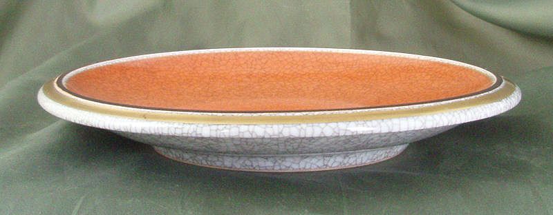 Royal Copenhagen Crackle Glazed Bowls - Orange & Gray Royal Copenhagen Crackle Glazed Bowls - Orange & Gray