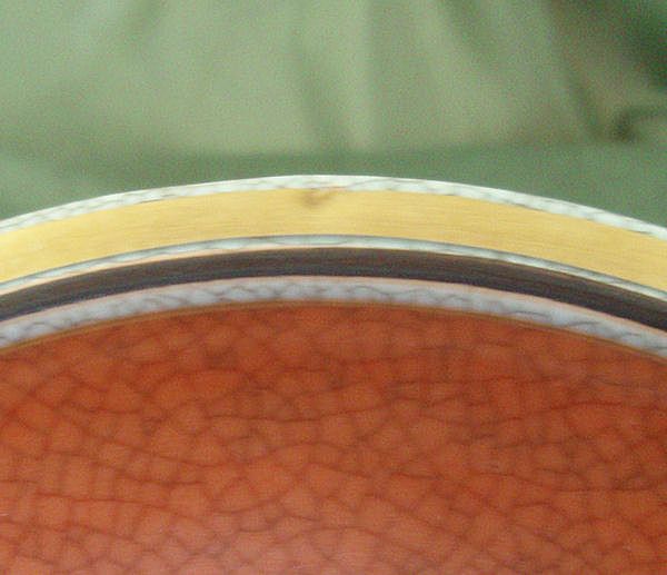 Royal Copenhagen Crackle Glazed Bowls - Orange & Gray Royal Copenhagen Crackle Glazed Bowls - Orange & Gray