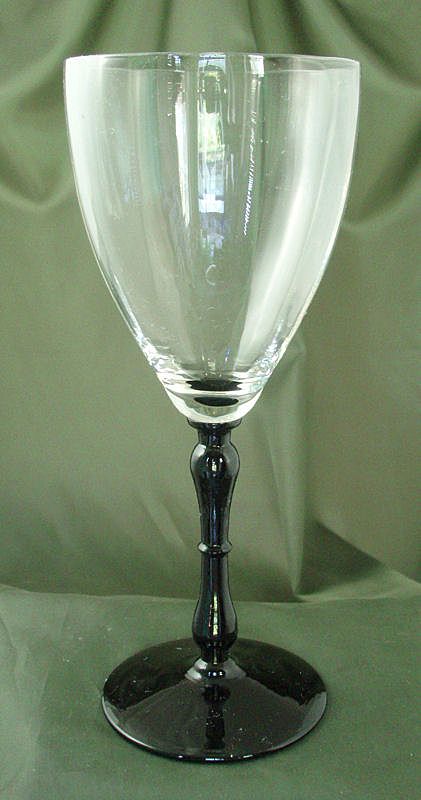 Bryce #760 Crystal & Black Water Goblets Bryce #760 Crystal & Black Water Goblets