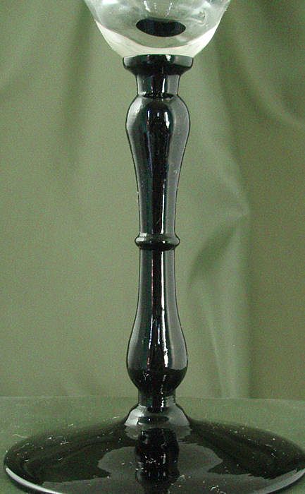 Bryce #760 Crystal & Black Water Goblets Bryce #760 Crystal & Black Water Goblets