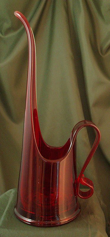 LE Smith Red Simplicity Pitcher Candleholder LE Smith Red Simplicity Pitcher Candleholder