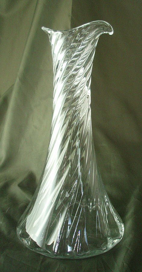Orrefors Helena Sprial Optic Crystal Carafe Orrefors Helena Sprial Optic Crystal Carafe