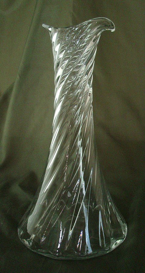 Orrefors Helena Sprial Optic Crystal Carafe Orrefors Helena Sprial Optic Crystal Carafe