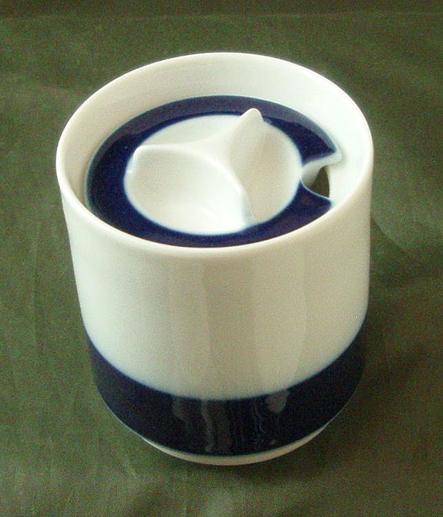Thomas China Brushed Cobalt Jam Pot Thomas China Brushed Cobalt Jam Pot