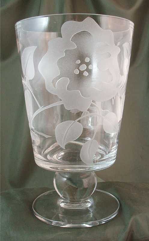 Tiffin Modern Sand-Carved Footed Vase Tiffin Modern Sand-Carved Footed Vase