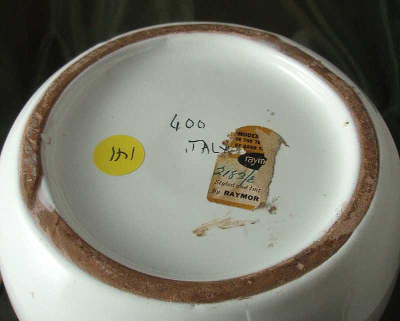 Raymor Italian Pottery Floor Vase Raymor Italian Pottery Floor Vase