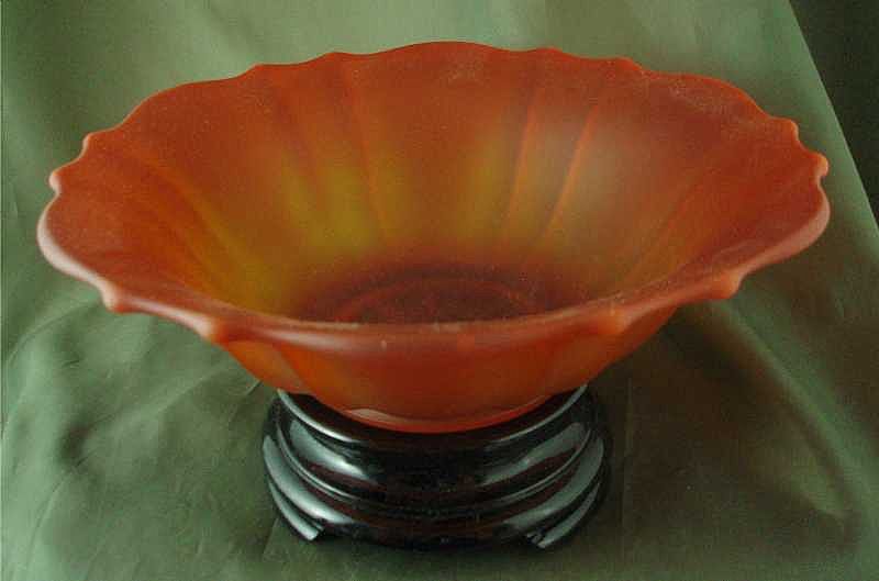 Tiffin/US Glass #310 Amberina Bowl & Stand Tiffin/US Glass #310 Amberina Bowl & Stand