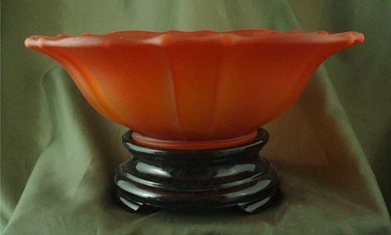 Tiffin/US Glass #310 Amberina Bowl & Stand Tiffin/US Glass #310 Amberina Bowl & Stand