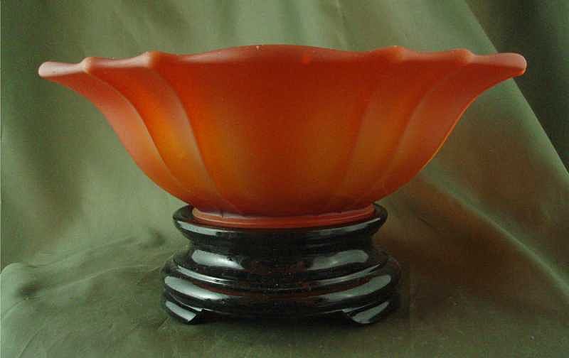 Tiffin/US Glass #310 Amberina Bowl & Stand Tiffin/US Glass #310 Amberina Bowl & Stand