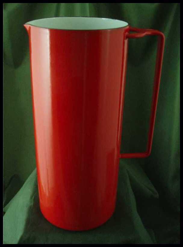 Dansk Kobenstyle Red Enamelware Pitcher Dansk Kobenstyle Red Enamelware Pitcher