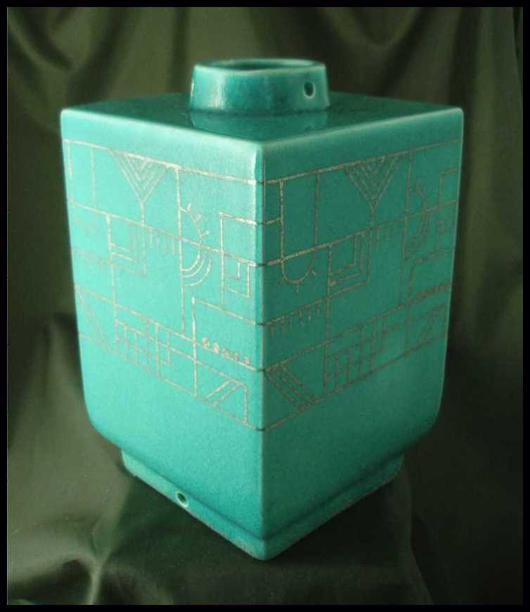 Exceptional Art Deco Nimy Faience Electric Lamp Exceptional Art Deco Nimy Faience Electric Lamp