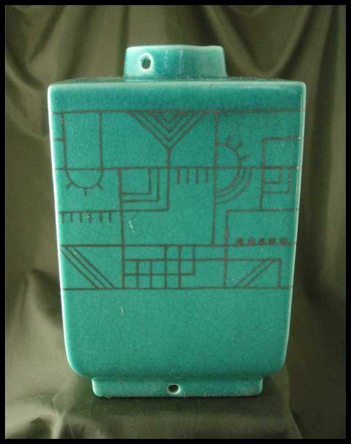 Exceptional Art Deco Nimy Faience Electric Lamp Exceptional Art Deco Nimy Faience Electric Lamp