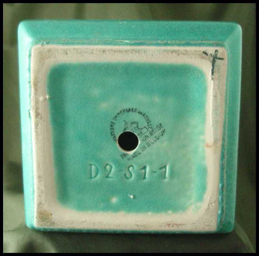 Exceptional Art Deco Nimy Faience Electric Lamp Exceptional Art Deco Nimy Faience Electric Lamp