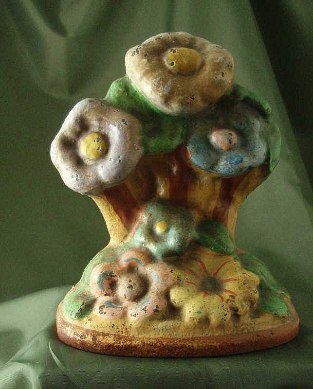 Cast Iron Deco Flowers Doorstop Cast Iron Deco Flowers Doorstop