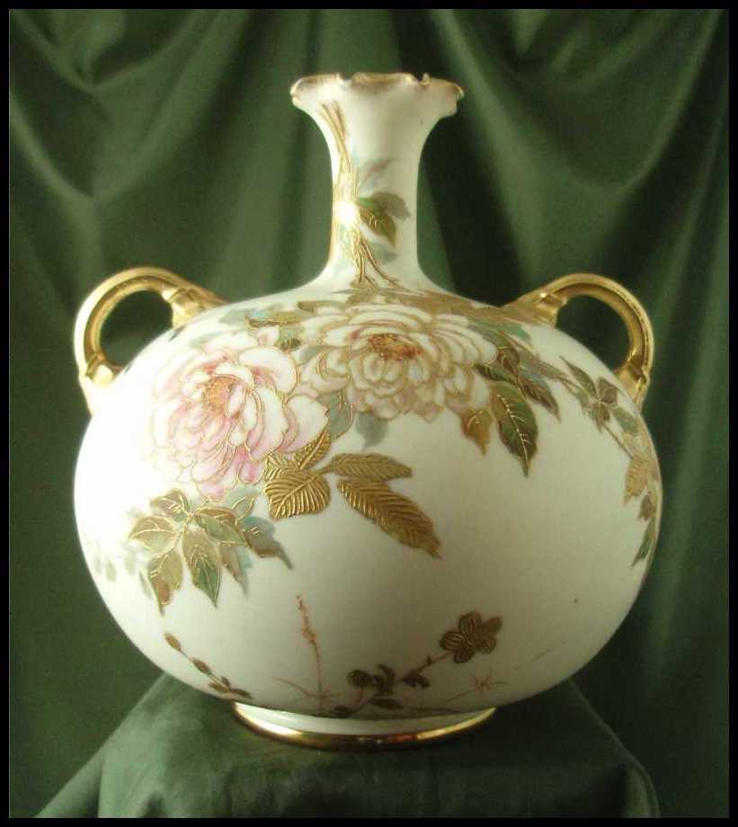 Early Ceramic Arts Co American Belleek Handled Vase Early Ceramic Arts Co American Belleek Handled Vase