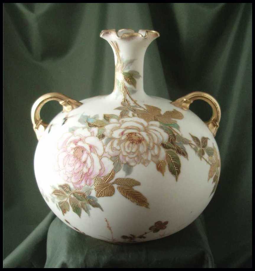 Early Ceramic Arts Co American Belleek Handled Vase Early Ceramic Arts Co American Belleek Handled Vase