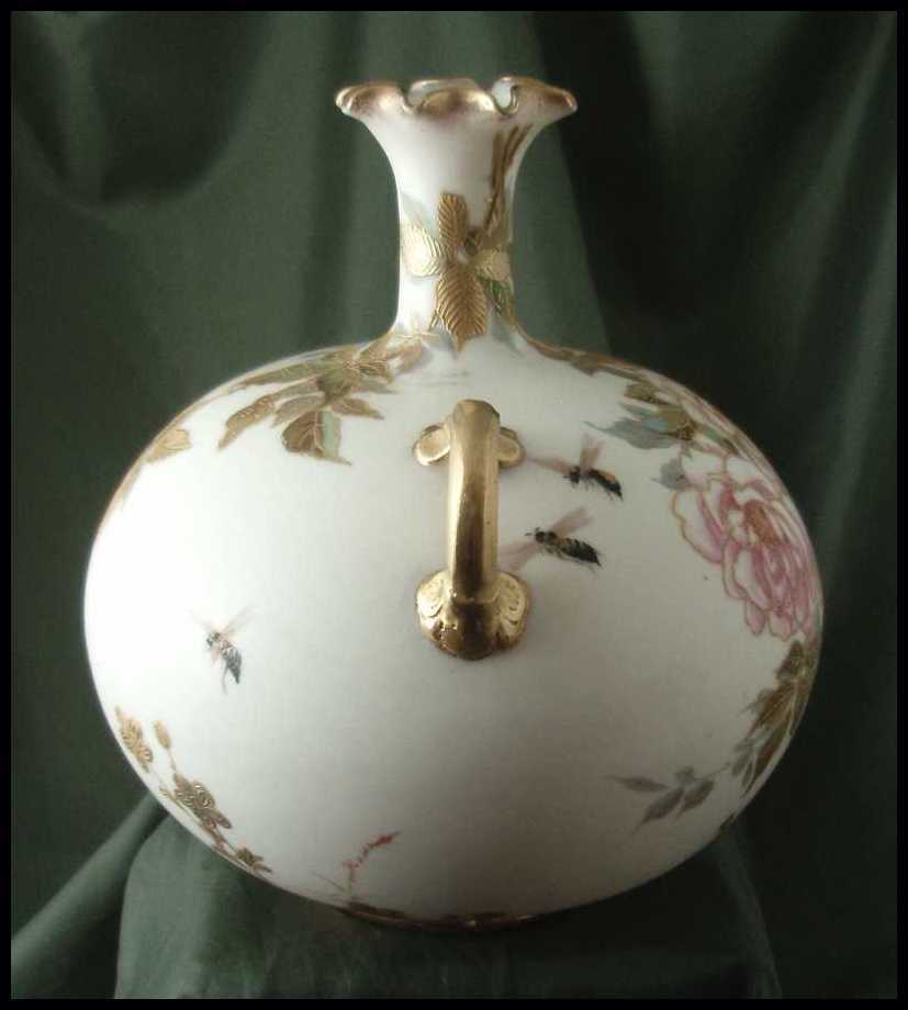 Early Ceramic Arts Co American Belleek Handled Vase Early Ceramic Arts Co American Belleek Handled Vase