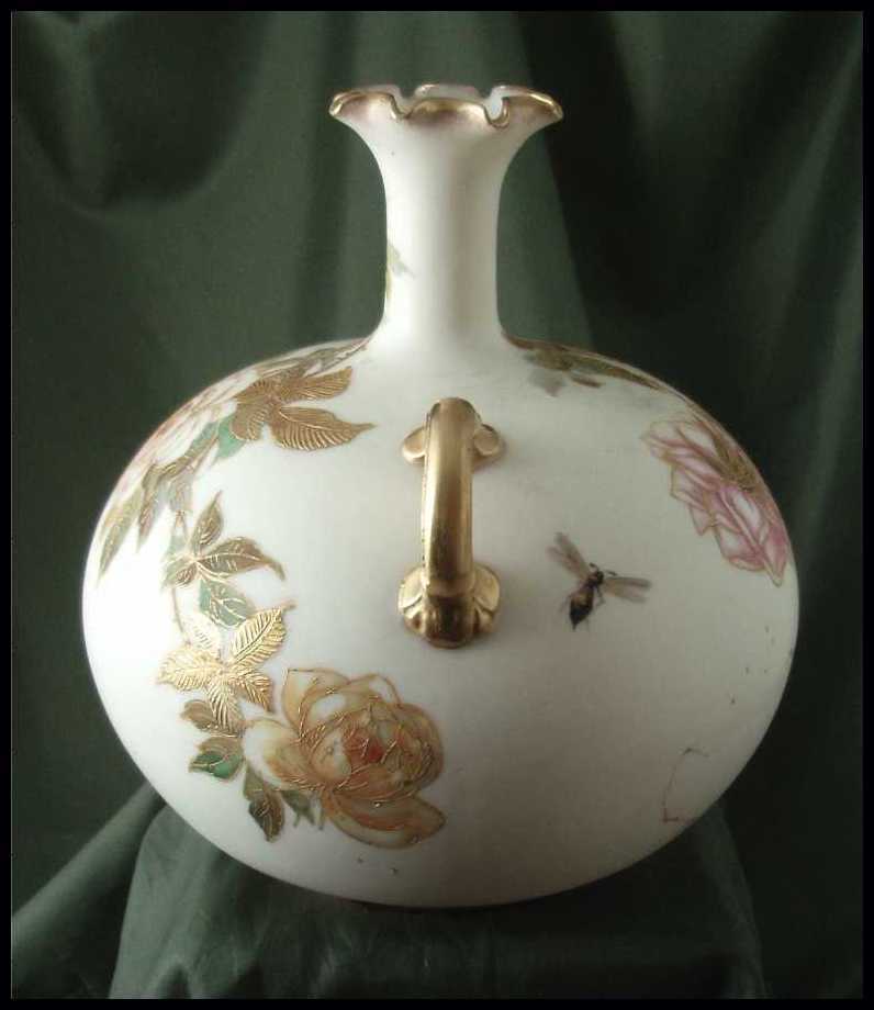 Early Ceramic Arts Co American Belleek Handled Vase Early Ceramic Arts Co American Belleek Handled Vase