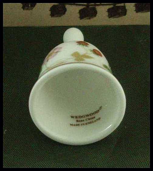 Wedgwood Wild Strawberry Miniature Bell Wedgwood Wild Strawberry Miniature Bell