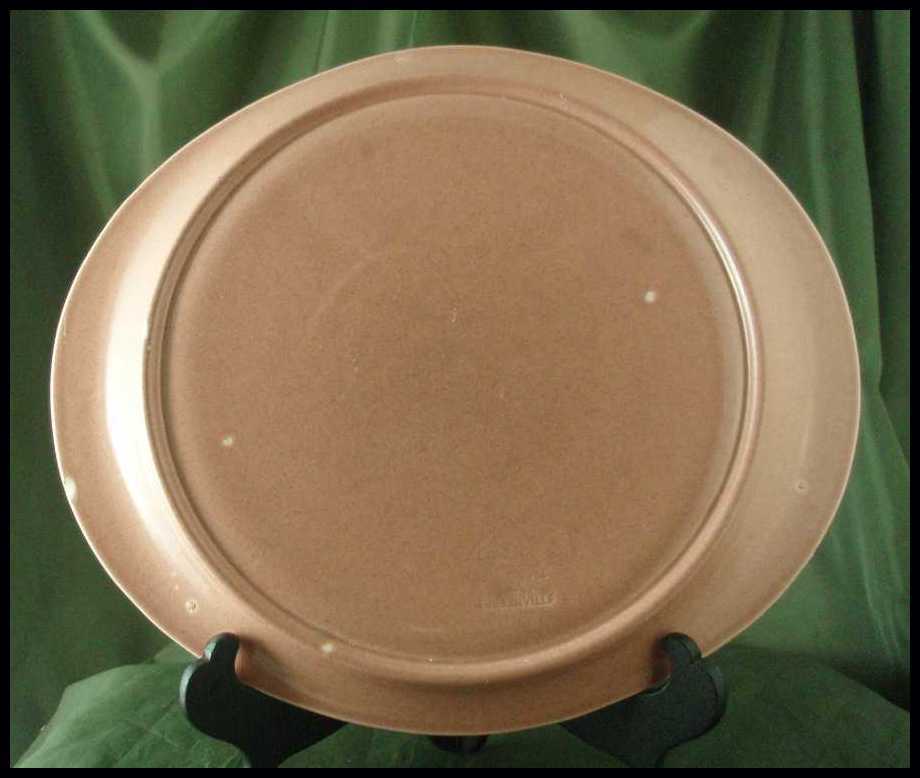 Russel Wright American Modern Coral Hostess Plate Russel Wright American Modern Coral Hostess Plate