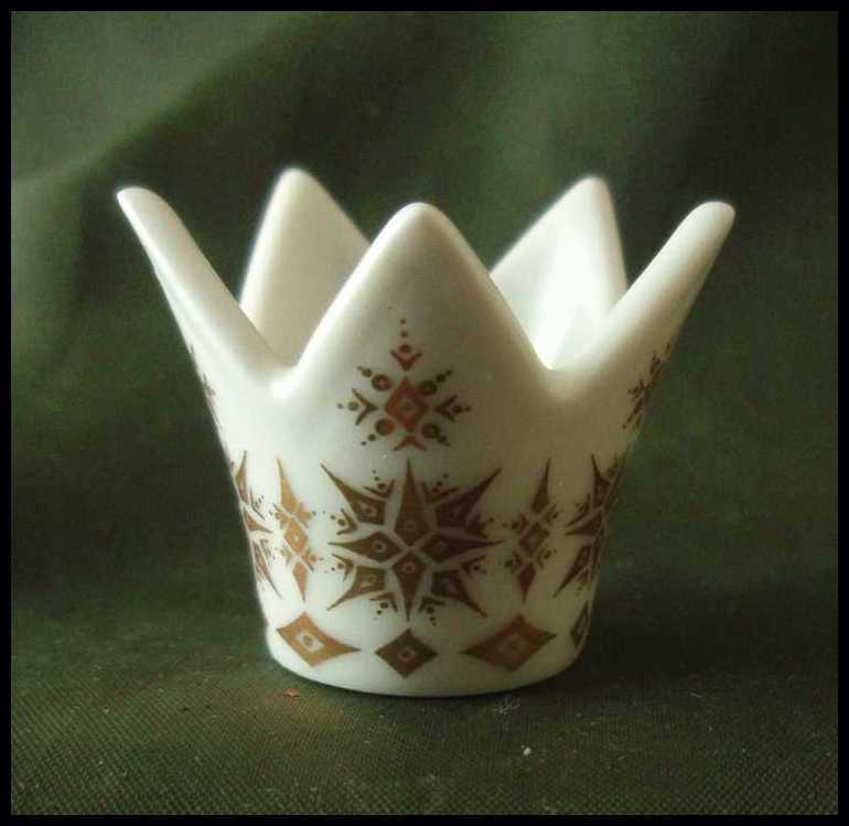 Rorstrand Miniature White & Gold Crown Rorstrand Miniature White & Gold Crown