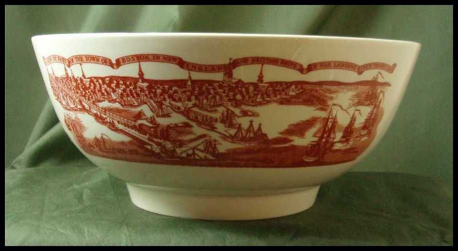 Wedgwood Queens Ware Large Red Boston Bowl Wedgwood Queens Ware Large Red Boston Bowl