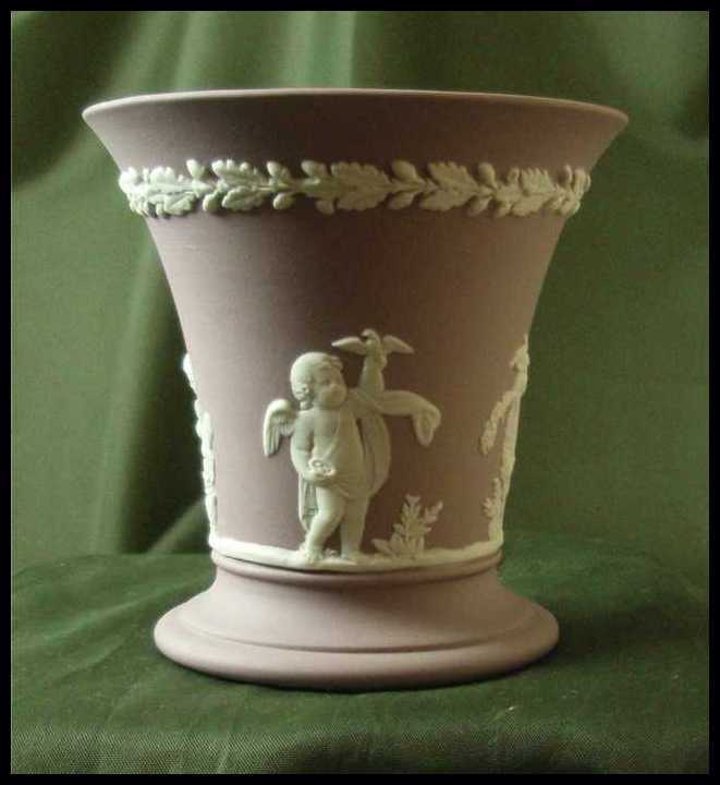 Wedgwood Lilac Jasper Ware Four Seasons Posy Pot Wedgwood Lilac Jasper Ware Four Seasons Posy Pot