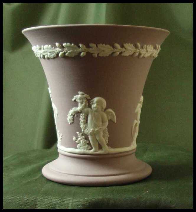 Wedgwood Lilac Jasper Ware Four Seasons Posy Pot Wedgwood Lilac Jasper Ware Four Seasons Posy Pot